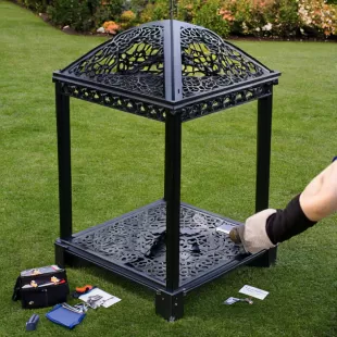 How to Assemble a Wrought Iron Gazebo