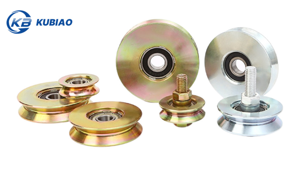 V-Groove Bearing Track Galvanized Wheel