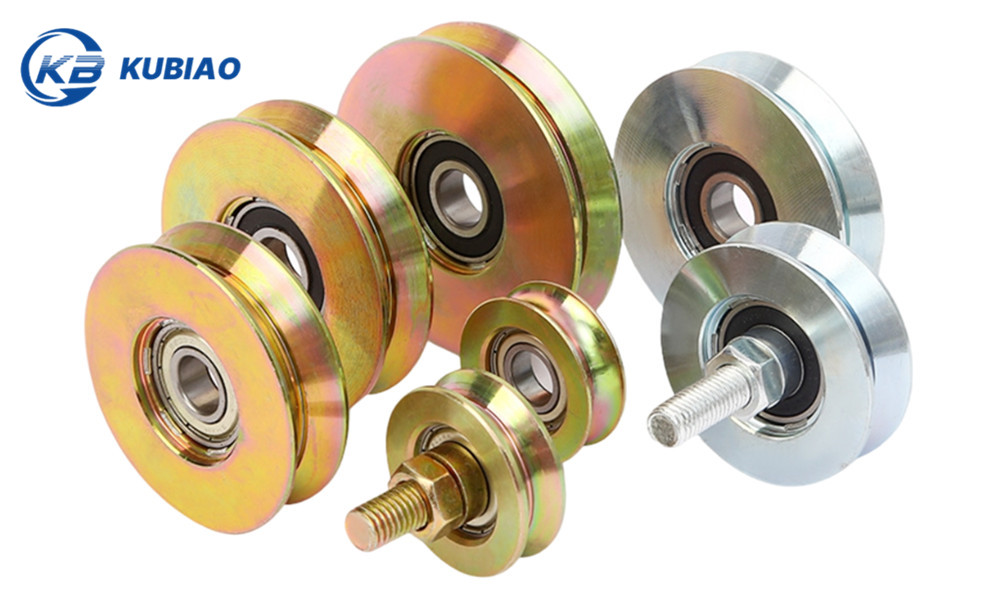 V-Groove Bearing Track Galvanized Wheel