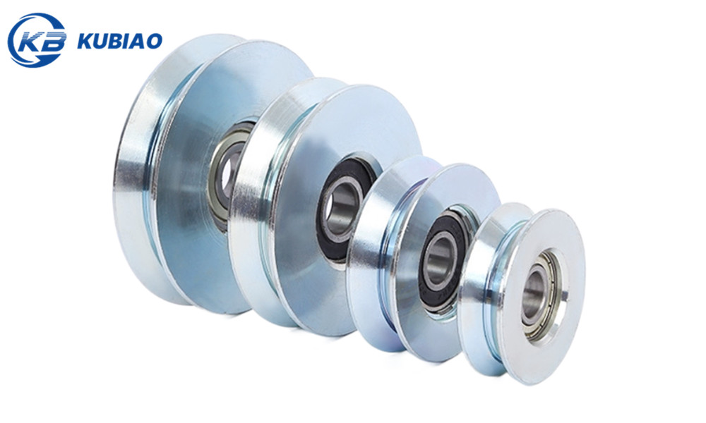 V-Groove Bearing Track Galvanized Wheel