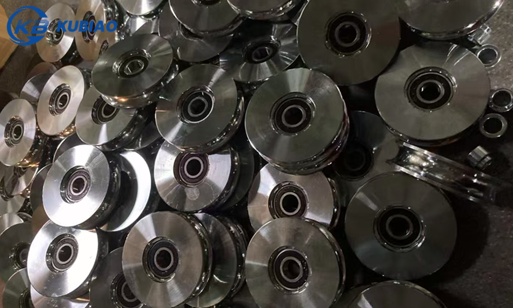 V-Groove Bearing Track Galvanized Wheel