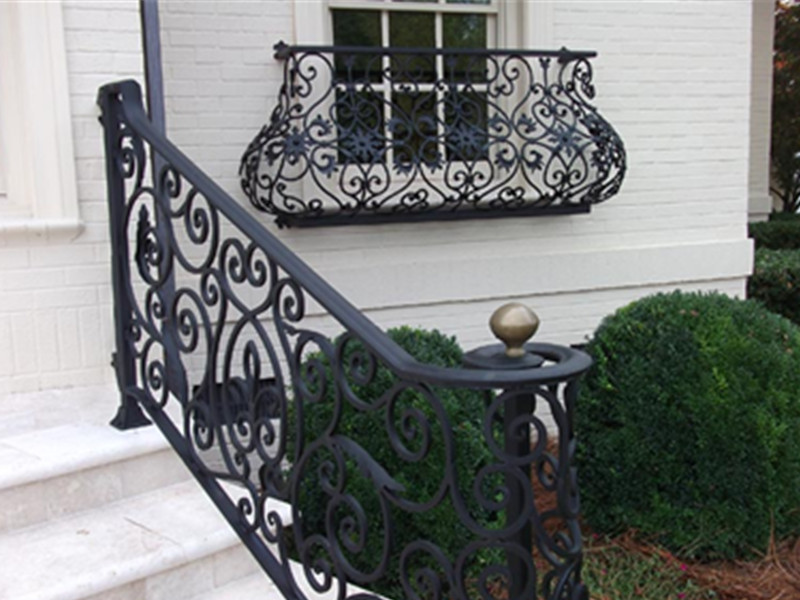 Handcrafted Wrought Iron Balcony Railing/Guardrail
