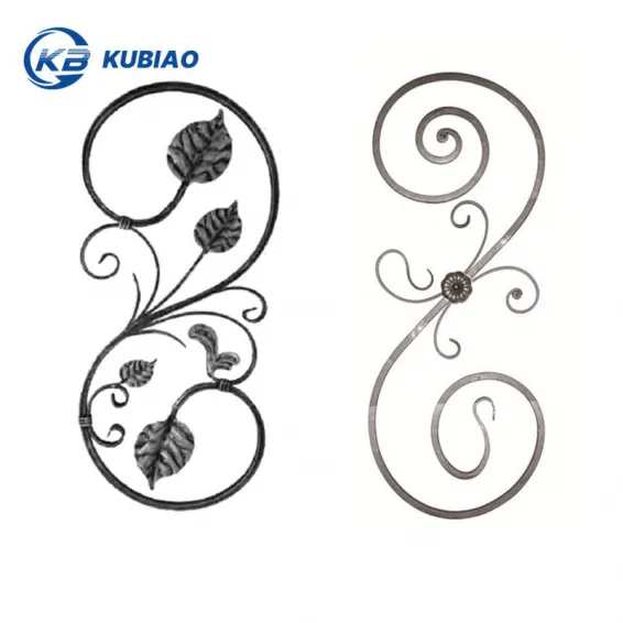 Decorative Wrought Iron Forged Scrolls