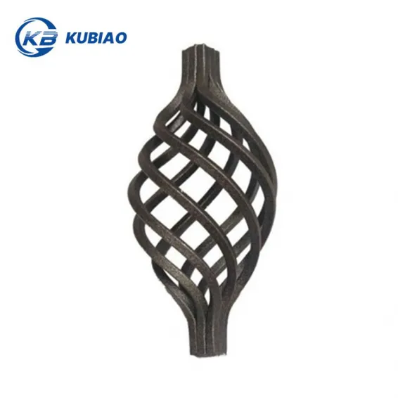 8 Wire Twist Wrought Iron Steel Basket