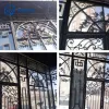 Decorative Brown Wrought Iron Pavilion