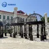 Decorative Brown Wrought Iron Pavilion