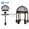Decorative Brown Wrought Iron Pavilion