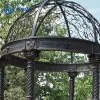 Decorative Brown Wrought Iron Pavilion