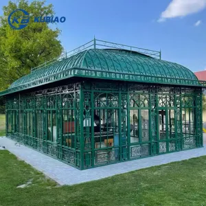 Wrought Iron Green Gazebo