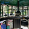 Wrought Iron Green Gazebo