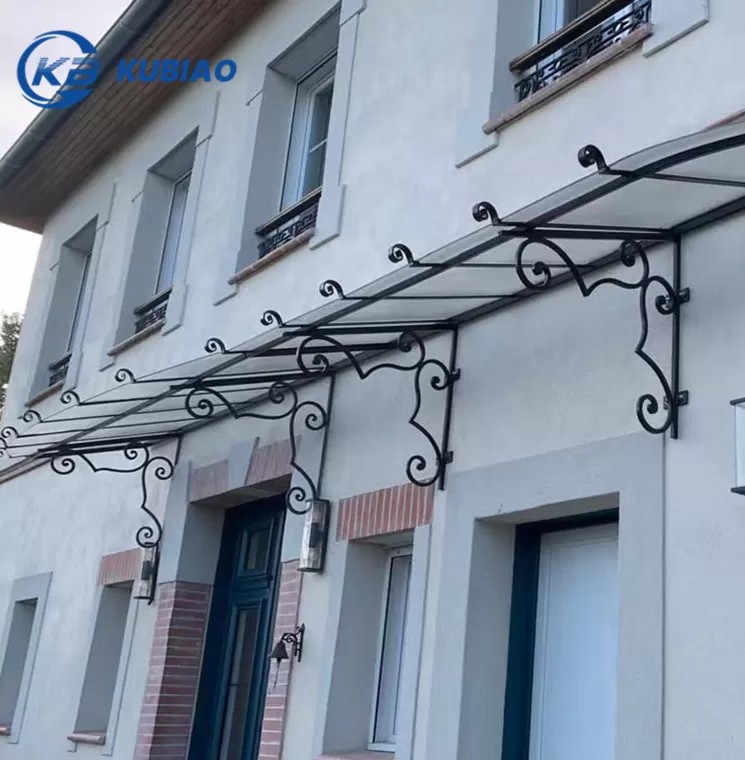 Customized Wrought Iron Canopy Made For France Customer
