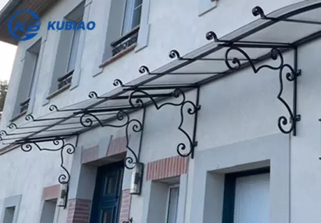 Customized Wrought Iron Canopy Made For France Customer