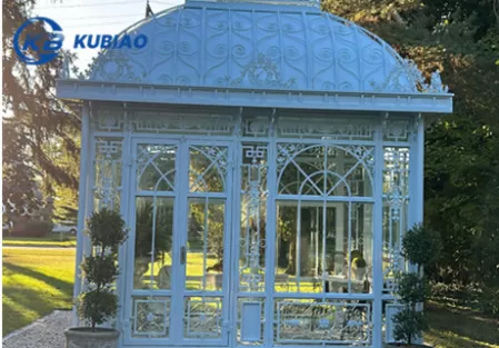 Customized Wrought Iron Gazebo from German Customer