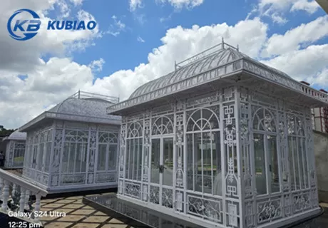 Decorative Wrought Iron Pavilion Project From Zambia