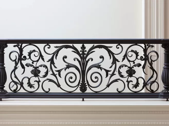 Application Of Wrought Iron Balcony Railings